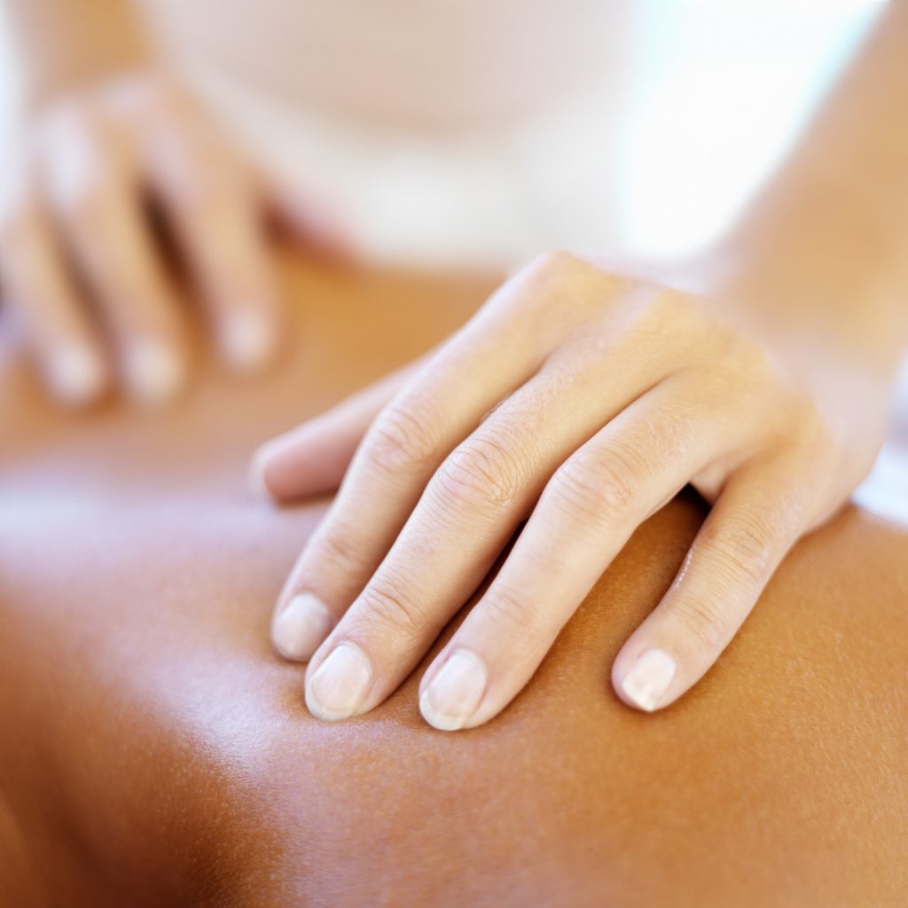 Massage schouder handen